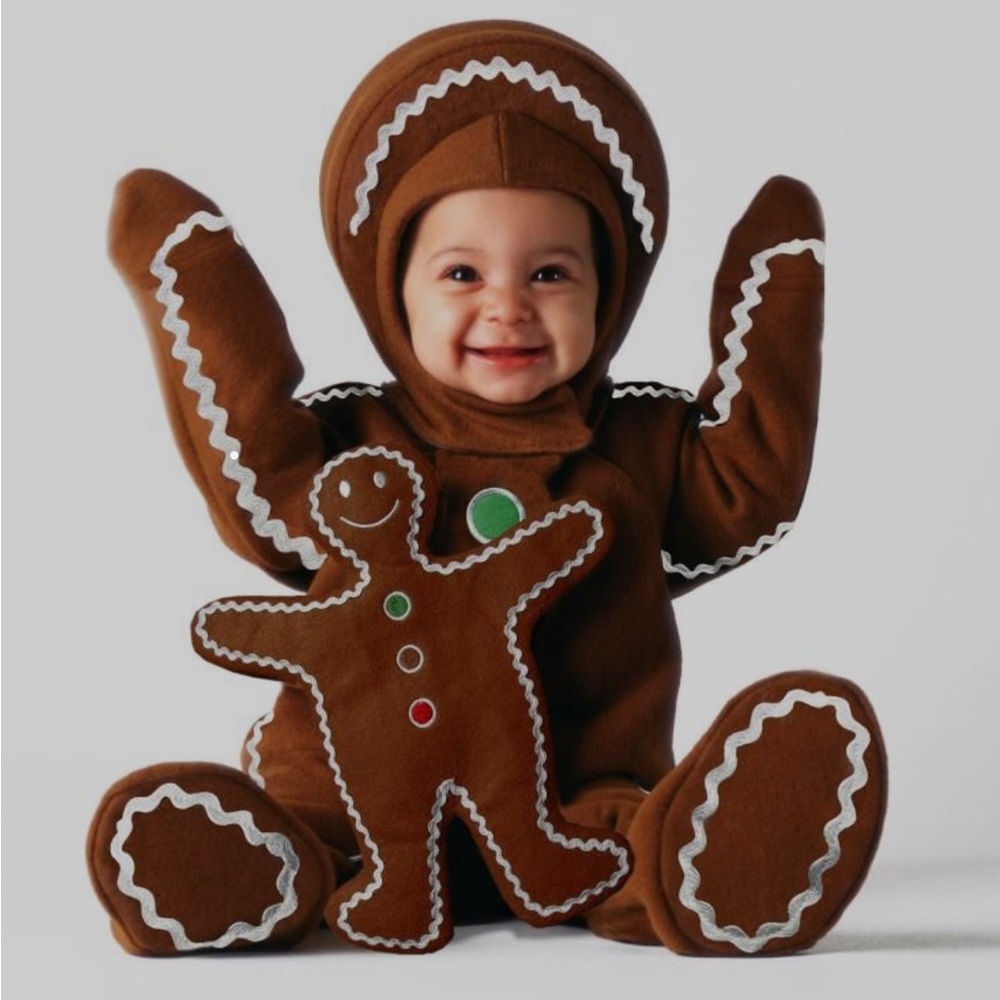 TOM ARMA SIGNATURE COLLECTION Infant Gingerbread Man Costume - Size 6-12 Months